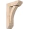 Ekena Millwork Thorton Slat Smooth Bracket w/ Offset Brace, Douglas Fir, 5 1/2"W x 14"D x 22"H BKT0604X14X22THR06SDF - alternate 1
